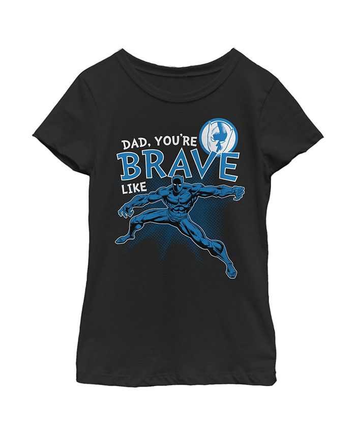 Girl's Dad You're Brave Like Black Panther Child T-Shirt Marvel Girl's Dad You're Brave Like Black Panther Child T-Shirt -Carter’s Shop