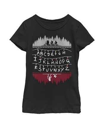Big Girls Stranger Things Alphabet Lights T-shirt Fifth Sun Big Girls Stranger Things Alphabet Lights T-shirt -Carter’s Shop