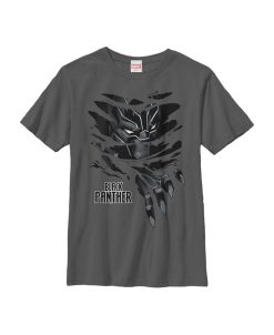 Marvel Boy's Black Panther Claw Tear Child T-Shirt