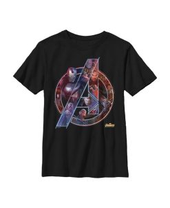 Marvel Boy's Avengers: Infinity War Logo Child T-Shirt