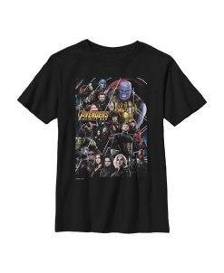 Marvel Boy's Avengers: Infinity War Character View Child T-Shirt