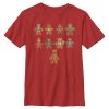 Marvel Boy's Christmas Gingerbread Cookie Avengers Child T-Shirt