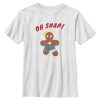 Marvel Boy's Christmas Spider-Man Snap Gingerbread Cookie Child T-Shirt