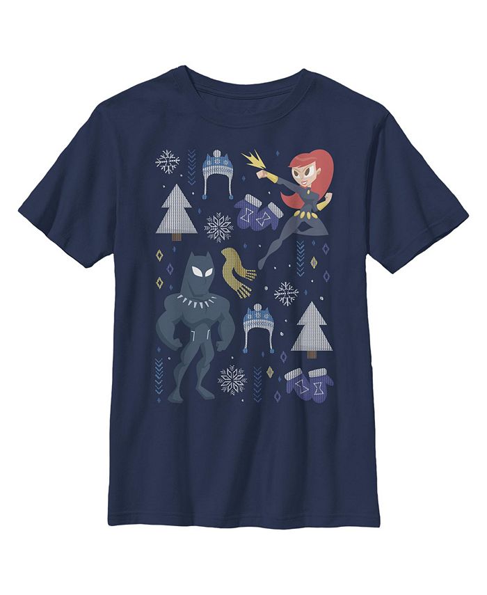 Boy's Christmas Black Widow & Panther Child T-Shirt Marvel Boy's Christmas Black Widow & Panther Child T-Shirt -Carter’s Shop