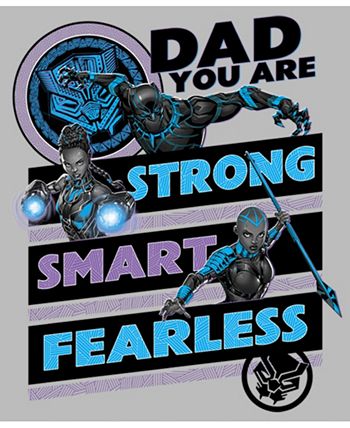Girl's Black Panther Dad You Are Strong Smart Fearless Child T-Shirt Marvel Girl's Black Panther Dad You Are Strong Smart Fearless Child T-Shirt -Carter’s Shop