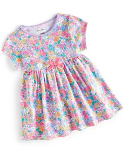 First Impressions Baby Girls Lavender Field Tunic, Created For Macy's