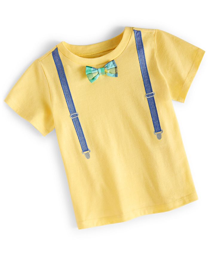 Baby Boys Spring Faux Suspenders And Bow Tie T Shirt, Created For Macy's First Impressions Baby Boys Spring Faux Suspenders And Bow Tie T Shirt, Created For Macy's -Carter’s Shop