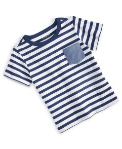 First Impressions Baby Boys Striped T Shirt, Created For Macy's