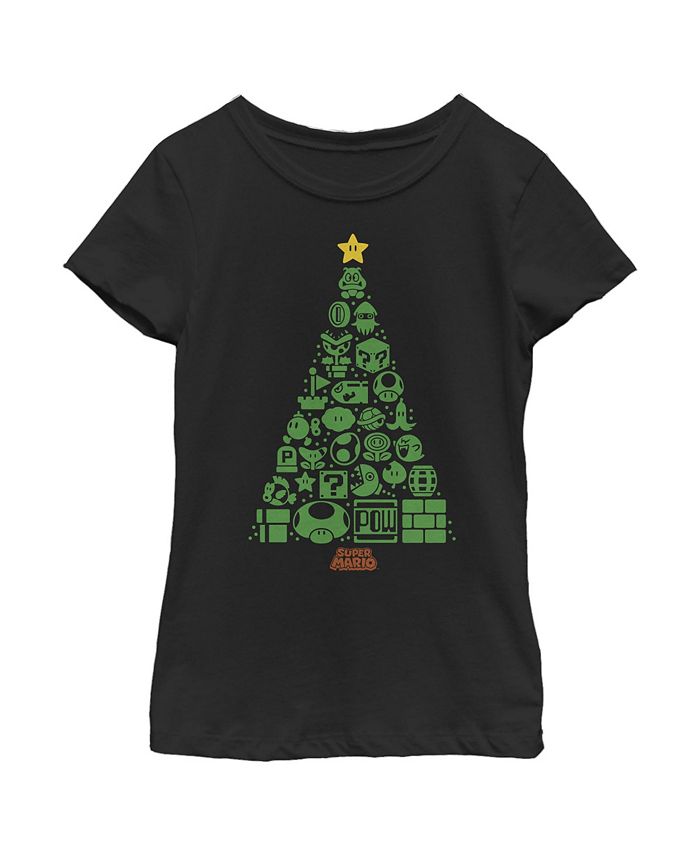 Girl's Christmas Tree Mosaic Child T-Shirt NINTENDO Girl's Christmas Tree Mosaic Child T-Shirt -Carter’s Shop