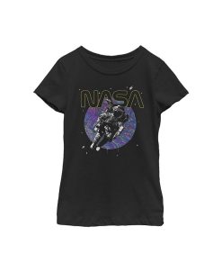 NASA Girl's Astronaut Space Swirl Child T-Shirt