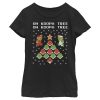 NINTENDO Girl's Christmas Mario Bros. Koopa Tree Child T-Shirt