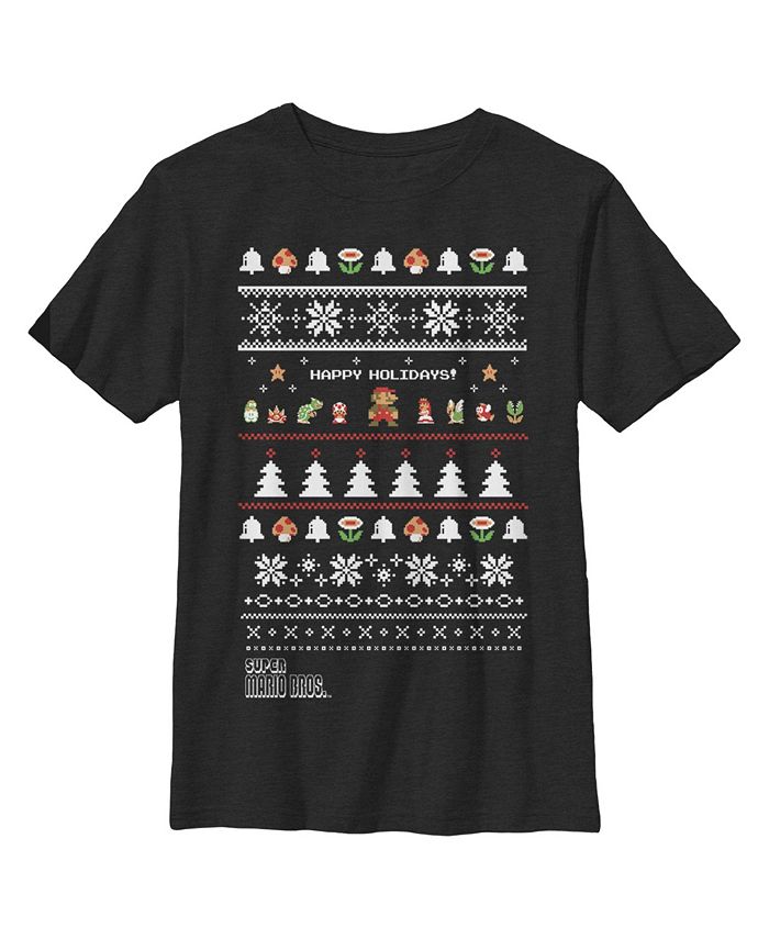 Boy's Ugly Christmas Super Mario Happy Holidays Child T-Shirt NINTENDO Boy's Ugly Christmas Super Mario Happy Holidays Child T-Shirt -Carter’s Shop