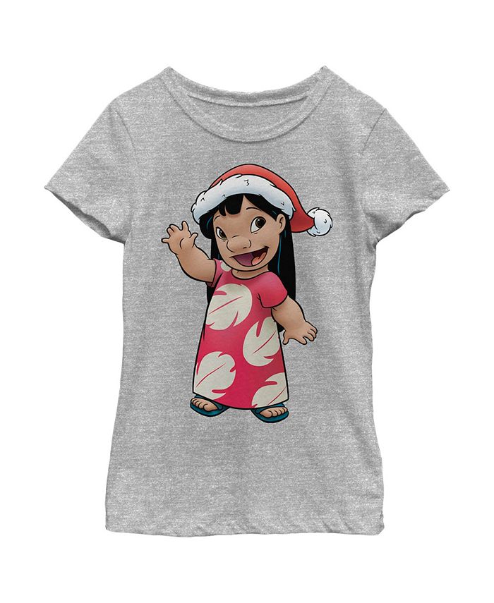 Girl's Lilo & Stitch Santa Hat Aloha Child T-Shirt Disney Girl's Lilo & Stitch Santa Hat Aloha Child T-Shirt -Carter’s Shop