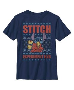 Disney Boy's Lilo & Stitch Experiment 626 Ugly Sweater Child T-Shirt