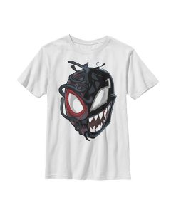 Marvel Boy's Spider-Man Miles Venom Mask Child T-Shirt