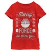 Disney Lucasfilm Girl's Star Wars: The Mandalorian Christmas The Child Ugly Space Pod Child T-Shirt