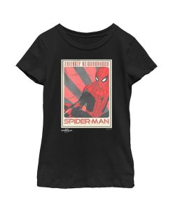Marvel Girl's Spider-Man: No Way Home Friendly Neighborhood Poster Child T-Shirt