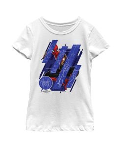 Marvel Girl's Spider-Man: No Way Home Suit Blueprint Panels Child T-Shirt