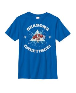 Marvel Boy's Christmas Iron Man Season's Greetings Child T-Shirt