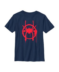 Marvel Boy's Spider-Man: Into The Spider-Verse Symbol Child T-Shirt