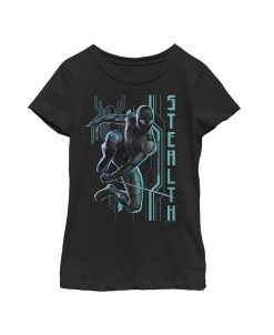 Marvel Girl's Spider-Man: Far From Home Stealth Tech Child T-Shirt