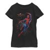 Marvel Girl's Spider-Man: Far From Home Web Shatter Child T-Shirt