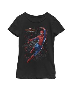 Marvel Girl's Spider-Man: Far From Home Web Shatter Child T-Shirt