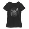 Marvel Girl's Spider-Man: Far From Home Ghostly Logo Child T-Shirt