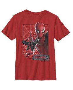 Marvel Boy's Spider-Man: Far From Home Web Frame Child T-Shirt