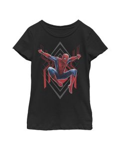 Marvel Girl's Spider-Man: Far From Home Diamond Child T-Shirt
