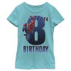 Marvel Girl's Spider-Man Swinging 8th Birthday Child T-Shirt