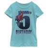 Marvel Girl's Spider-Man Swinging 5th Birthday Child T-Shirt