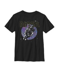 NASA Boy's Astronaut Space Swirl Child T-Shirt