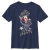 Boy's Christmas Captain Marvel Merry & Bright Child T-Shirt