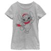 Disney Girl's Lilo & Stitch Santa Hats And Smiles Child T-Shirt