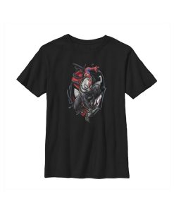 Marvel Boy's Spider-Man Venom Mask Symbol Child T-Shirt