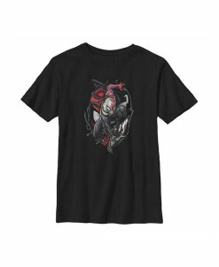 Marvel Boy's Spider-Man Venom Mask Symbol Child T-Shirt