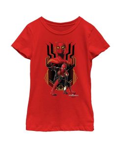 Marvel Girl's Spider-Man: No Way Home Integrated Suit Child T-Shirt