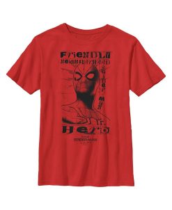 Marvel Boy's Spider-Man: No Way Home Friendly Neighborhood Hero Child T-Shirt