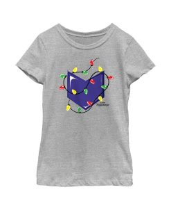 Marvel Girl's Hawkeye Arrow Icon Christmas Lights Child T-Shirt