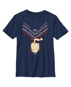 Marvel Boy's Hawkeye Christmas Cateye Child T-Shirt