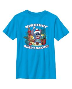 Disney Boy's Lilo & Stitch Mischief And Merrymaking Child T-Shirt