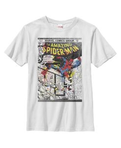 Marvel Boy's Amazing Spider-Man Paint Splatter Print Child T-Shirt