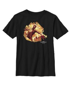 Marvel Boy's Spider-Man: No Way Home Gold Web Shot Child T-Shirt