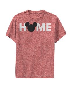 Disney Boy's Mickey & Friends Home Mickey Mouse Logo Child Performance Tee