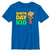 Marvel Boy's Guardians Of The Galaxy Birthday Kid Pot Plant Groot Child T-Shirt