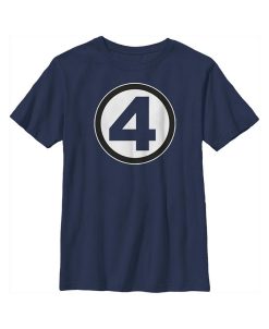 Marvel Boy's Fantastic Four Classic Logo Child T-Shirt