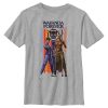 Marvel Boy's Black Panther: Wakanda Forever Shuri And Okoye Movie Logo Child T-Shirt