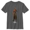 Marvel Boy's Black Panther: Wakanda Forever Okoye Standing Tall Child T-Shirt