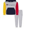 Champion Baby Boys Color Block Fleece Hoodie And Joggers, 2 Piece Set